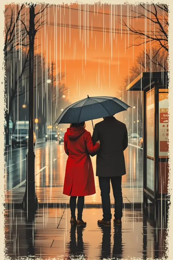 555电影 雨天共撑一把伞 封面
